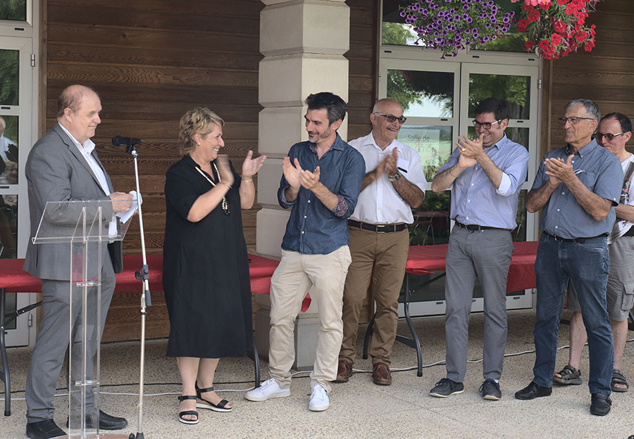 photo prise le 24 juillet 2021 lors de l'inauguration du livre 